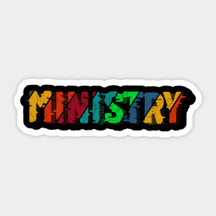 vintage color Ministry Sticker